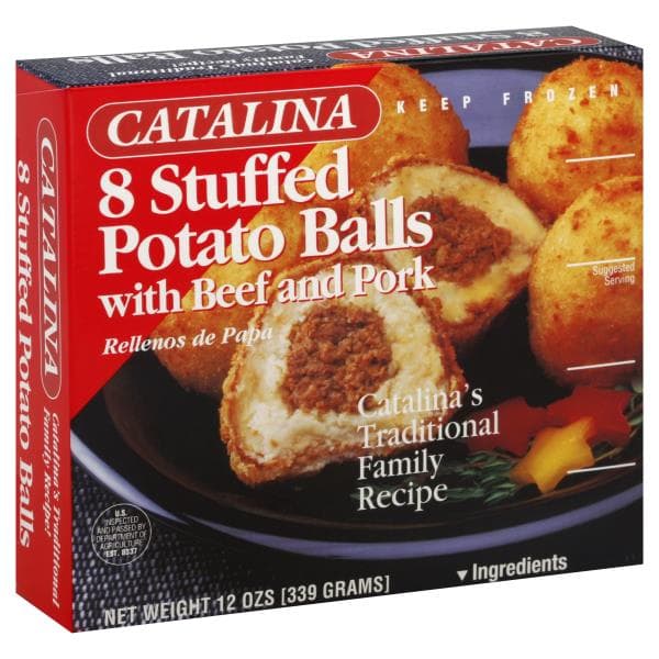 Catalina Potato Balls, Stuffed, With Beef And Pork