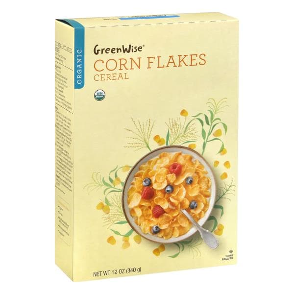 Greenwise Cereal, Organic, Corn Flakes