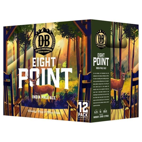 Devils Backbone Brewing Company Beer, Ipa, 8 Point, American
