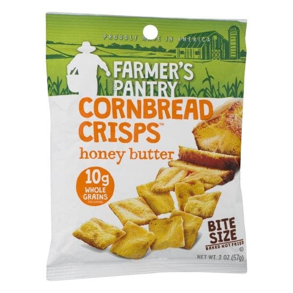 Farmer'S Pantry Cornbread Crisps, Bite Size, Honey Butter