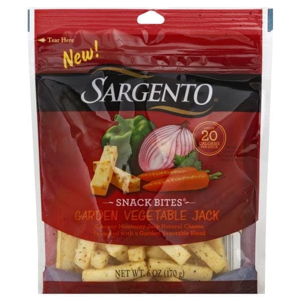 Sargento Snack Bites, Garden Vegetable Jack