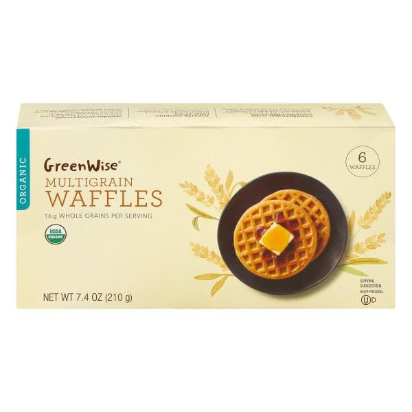 Greenwise Waffles, Organic, Multigrain
