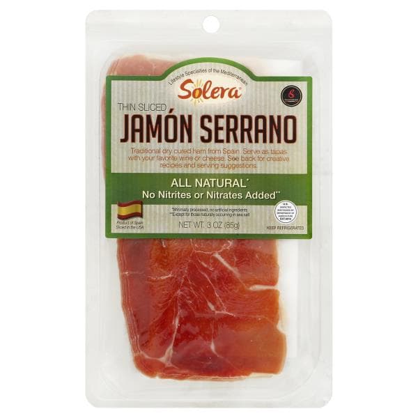 Solera Jamon Serrano, Thin Sliced