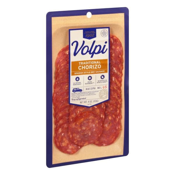 Volpi Dry Sausage, Spanish Style, Traditional Chorizo