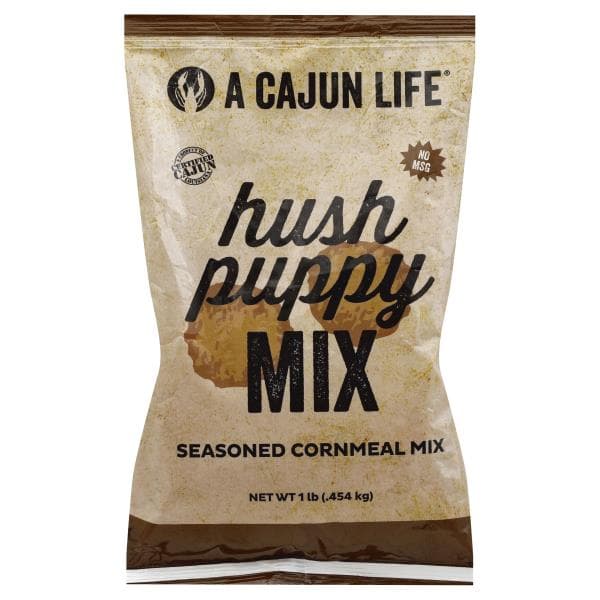 A Cajun Life Cornmeal Mix, Seasoned, Hush Puppy