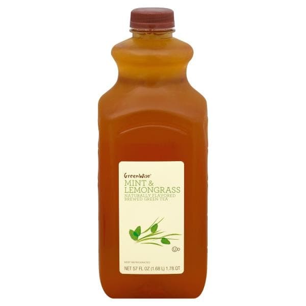 Greenwise Brewed Green Tea, With Mint & Lemongrass