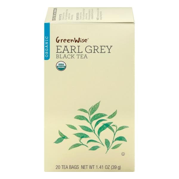 Greenwise Black Tea, Organic, Earl Grey