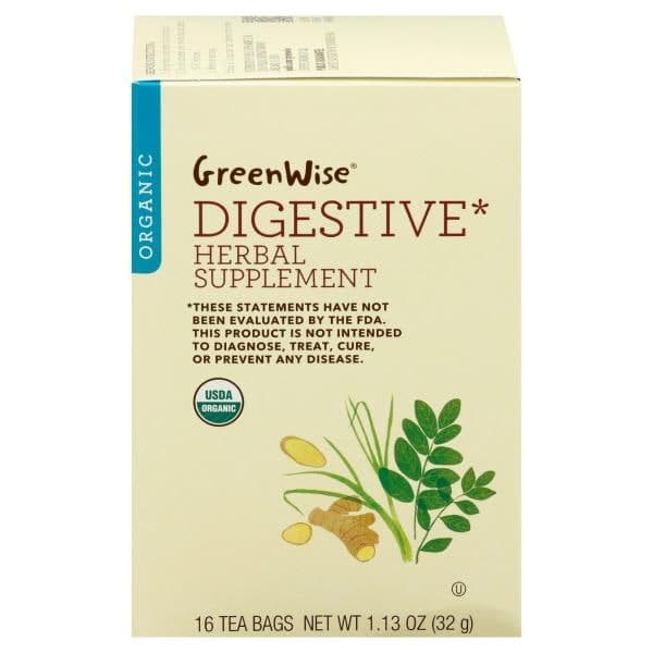 Greenwise Herbal Supplement, Organic, Digestive