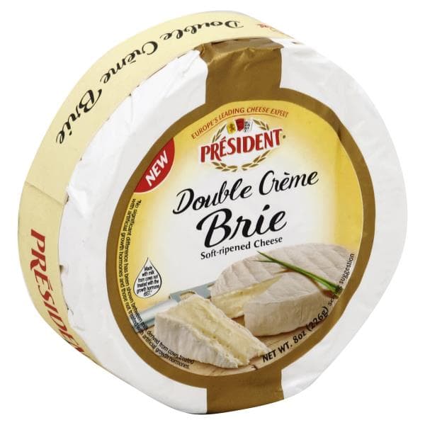 President Cheese, Brie, Double Creme, Soft-Ripened
