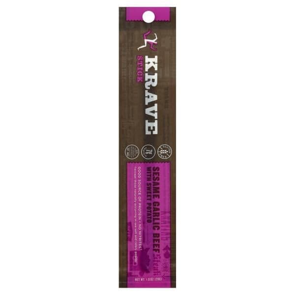 Krave Beef Stick, Sesame Garlic, With Sweet Potato