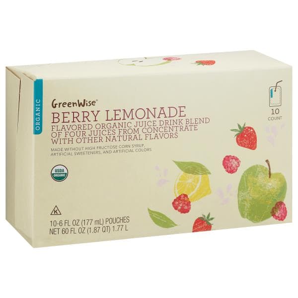 Greenwise Juice Drink Blend, Organic, Berry Lemonade