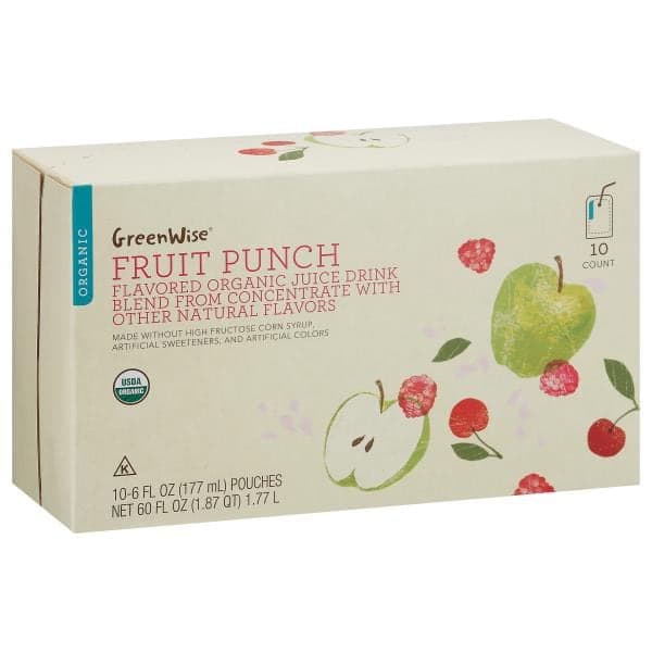 Greenwise Juice Drink Blend, Organic, Fruit Punch