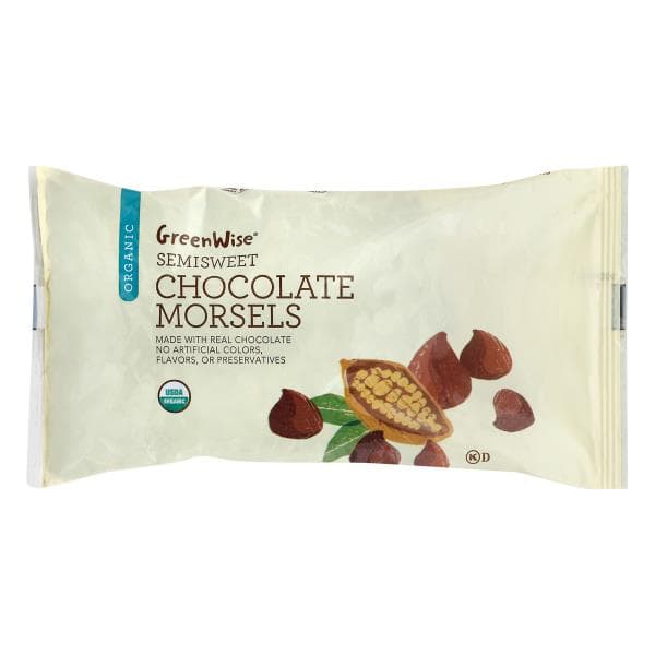 Greenwise Chocolate Morsels, Organic, Semisweet