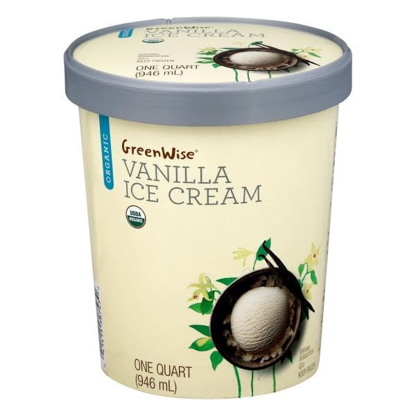 Greenwise Ice Cream, Organic, Vanilla