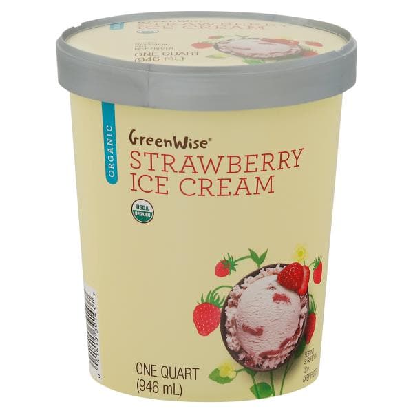 Greenwise Ice Cream, Organic, Strawberry