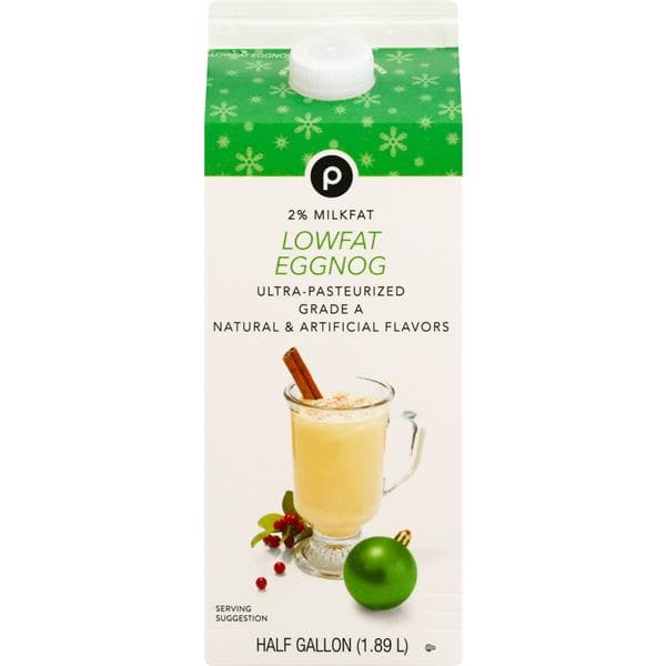 Publix Eggnog, Lowfat, 2%