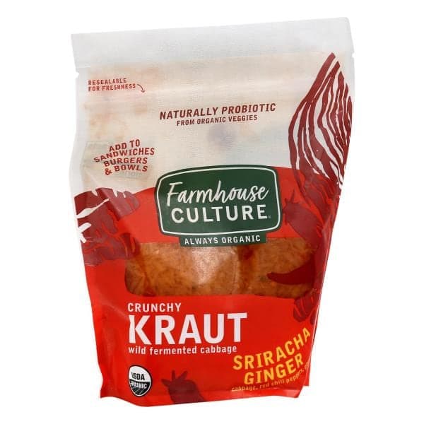 Farmhouse Culture Kimchi, Organic, California Style Spicy Wakame Ginger