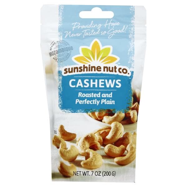 Sunshine Nut Cashews, Roasted & Perfectly Plain