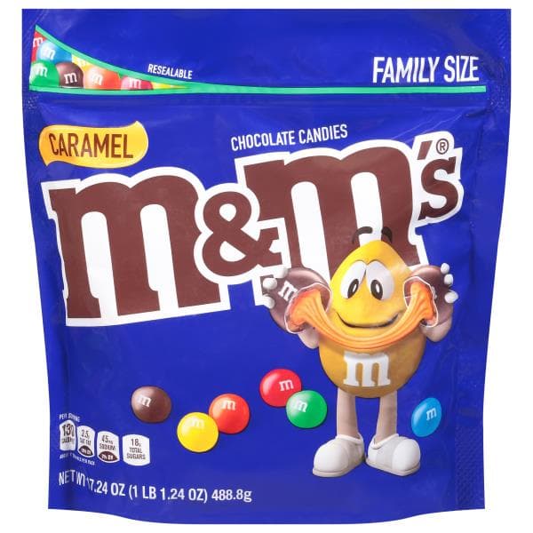 M&M'S Caramel Chocolate Candy- Family Size