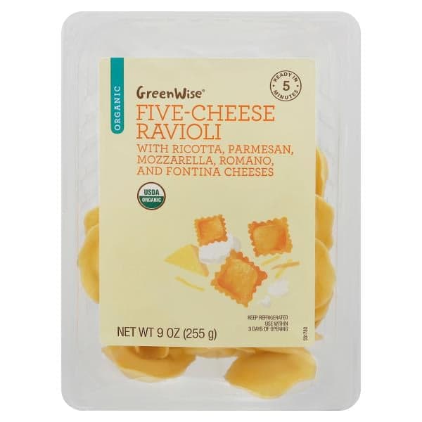 Greenwise_Organic Five Cheese Ravioli