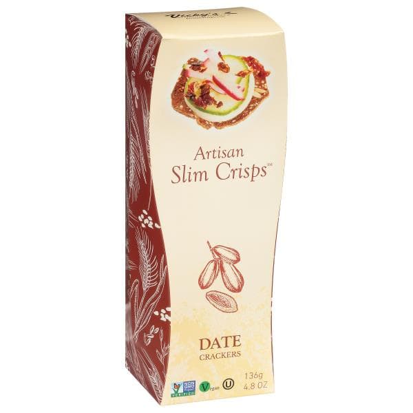 Vickys Artisan Slim Crisps Crackers, Date