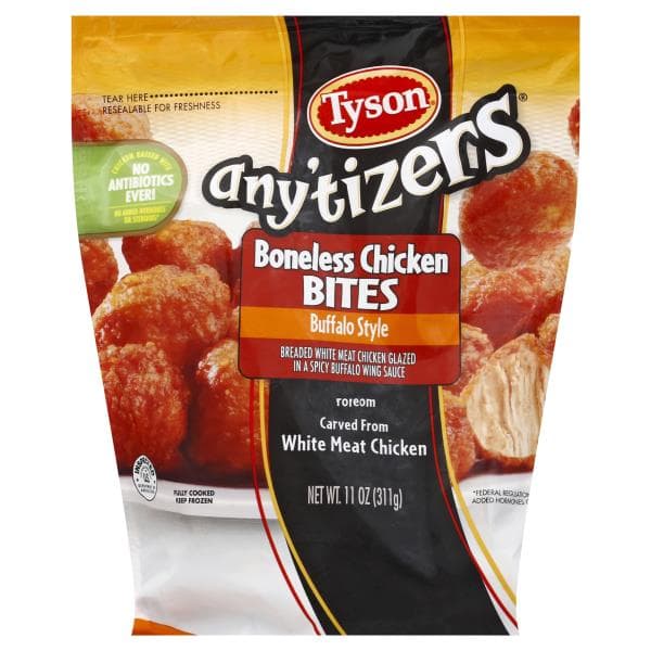 Tyson Any'Tizers Boneless Chicken, Buffalo Style, Bites