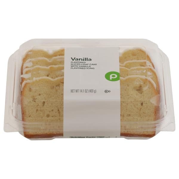 Iced Vanilla Sliced Loaf Cake