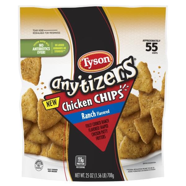 Tyson Any'Tizers Chicken Chips, Ranch Flavored