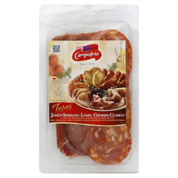 Campofrio Tapas Jamon Serrano Lomo Chorizo Clasico