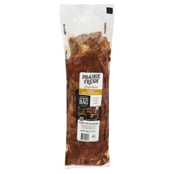 Prarie Fresh Signature Pork Loin Backribs, Honey Bbq Seasoned