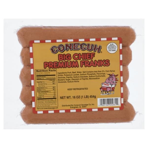 Conecuh Franks, Big Chief, Premium
