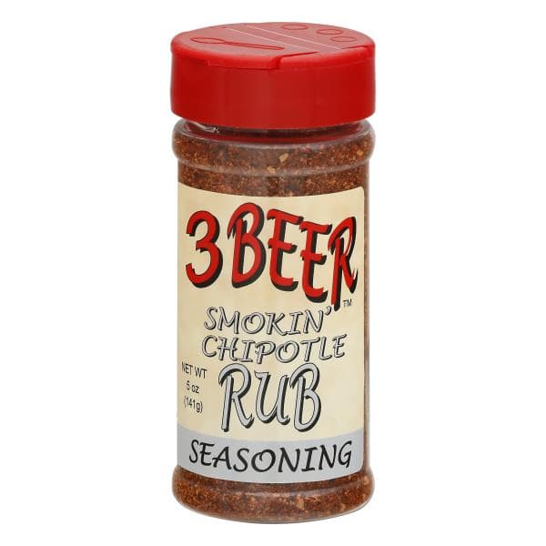 3 Beer Rub Seasoning, Smokin' Chipotle