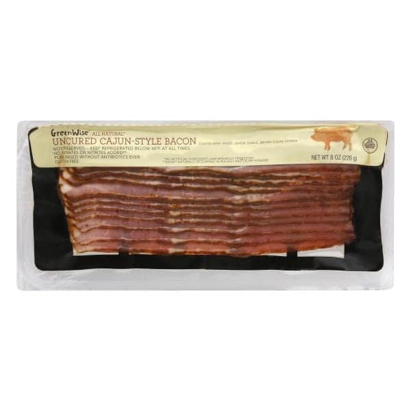 Greenwise Uncured Cajun Pork Bacon, Raised Without Antibiotics