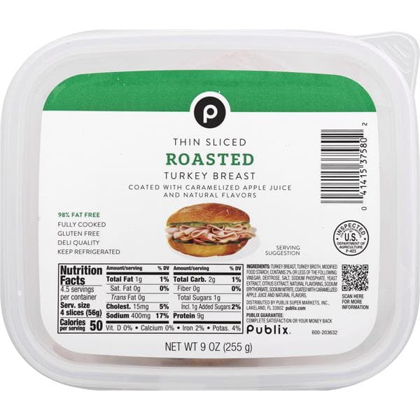 Publix Sliced Oven Roasted Turkey