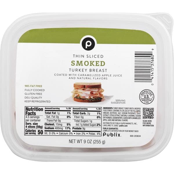 Publix Sliced Smoked Turkey