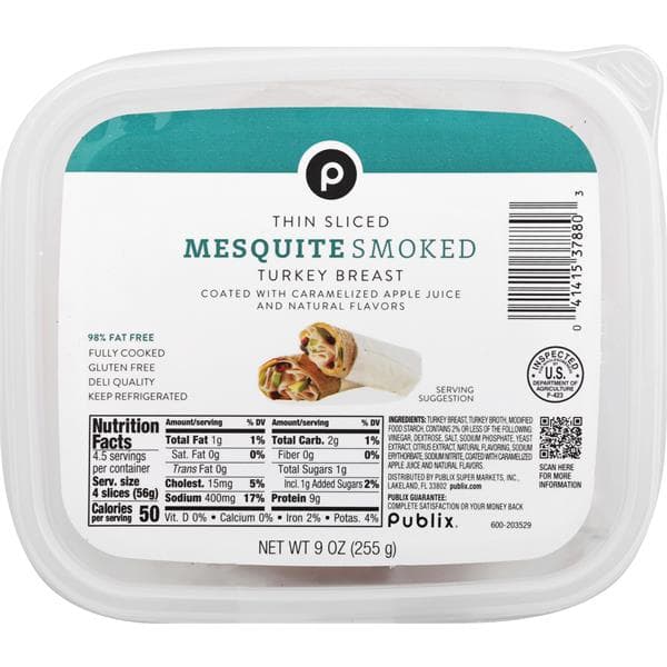 Publix Sliced Mesquite Turkey