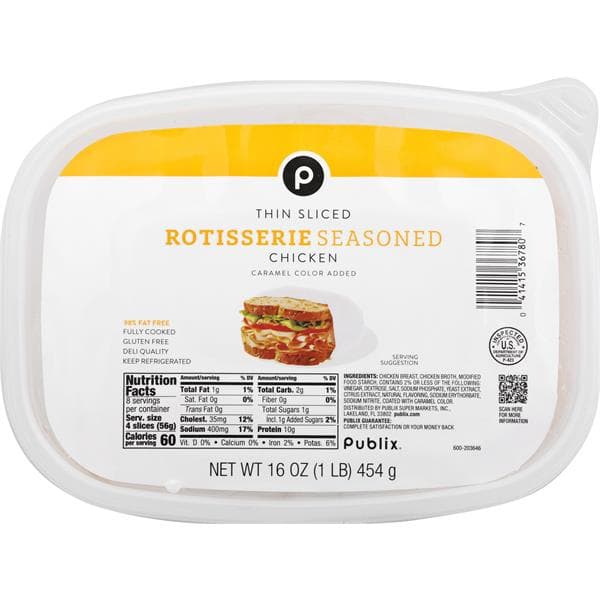 Publix Sliced Rotisserie Chicken