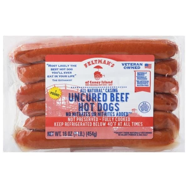 Feltman'S Hot Dogs, Uncured Beef
