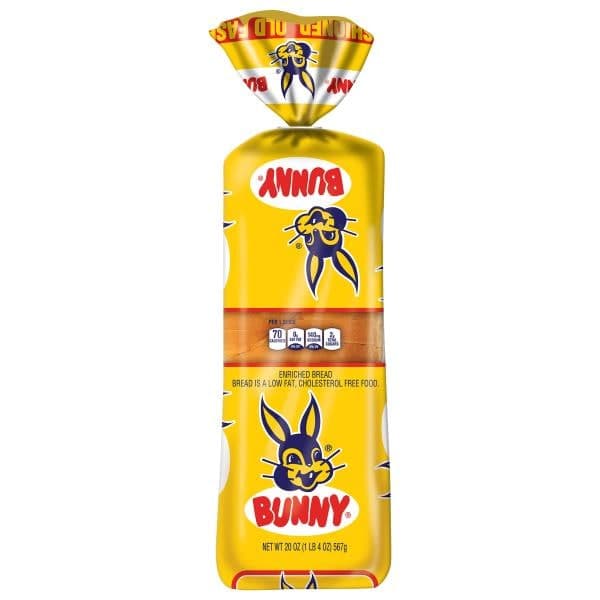 Bunny Bunny Bread Old Fashioned, Enriched Sliced White Bread, Loaf