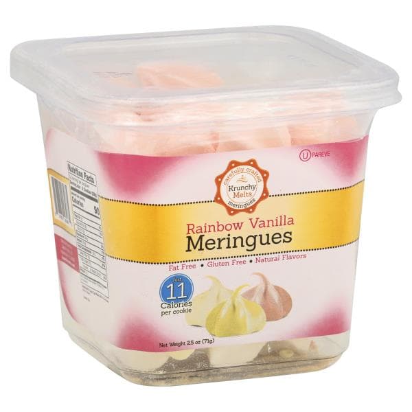 Krunchy Melts Meringues, Rainbow Vanilla