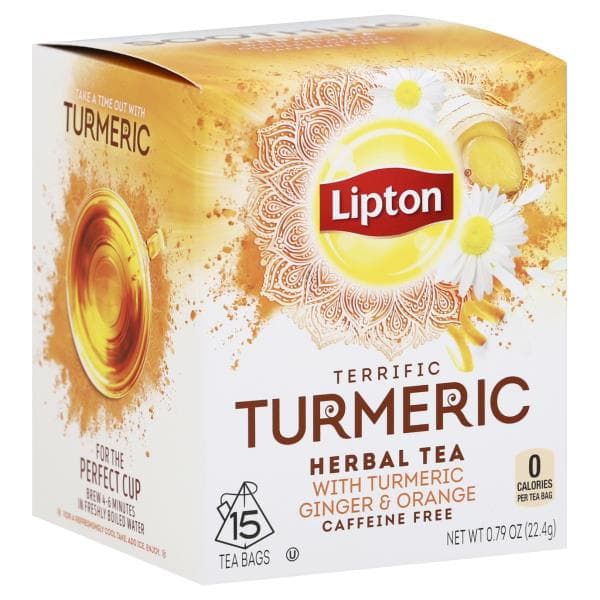 Lipton Herbal Tea, Terrific Turmeric, Caffeine Free