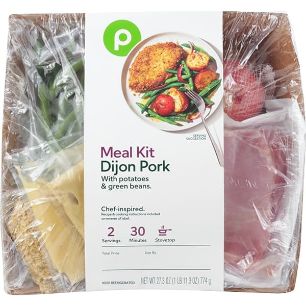 Aprons Crispy Honey-Dijon Pork With Potatoes And, Green Beans Meal Kit, Serves