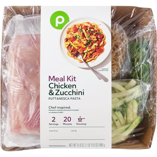 Aprons Chicken And Zucchini Puttanesca Pasta, Meal Kit, Serves