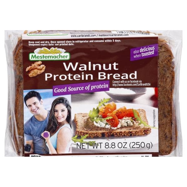 Mestemacher Protein Bread, Walnut