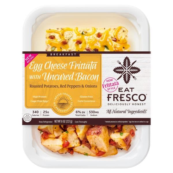 Eat Fresco Egg Cheese Frittata With Uncured Bacon, Breakfast