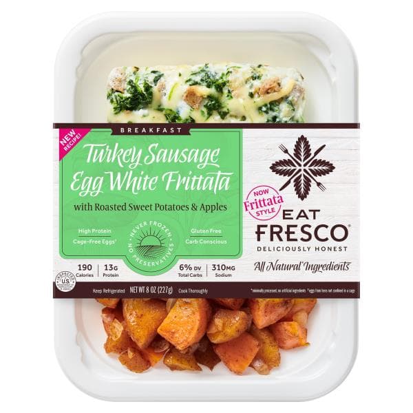 Eat Fresco Turkey Sausage Egg White Frittata, Breakfast