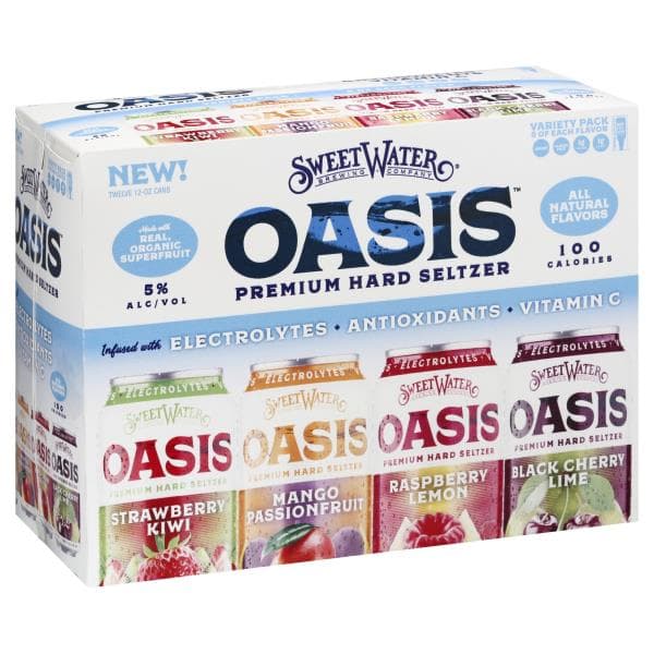 Sweetwater Brewing Co Oasis Hard Seltzer, Premium, Variety