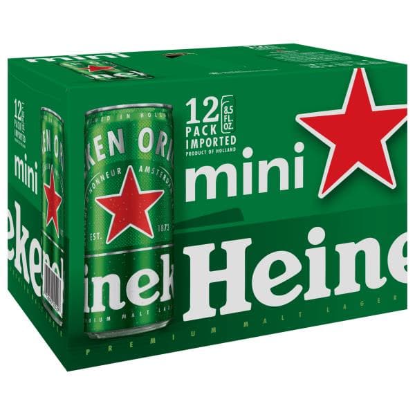 Heineken Beer, Premium Malt Lager, Mini