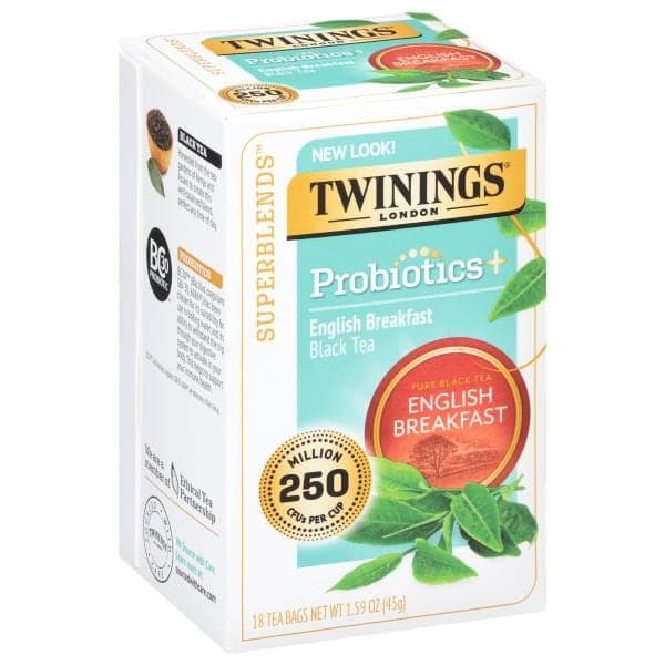 Twinings Superblends Black Tea, Probiotics+, English Breakfast