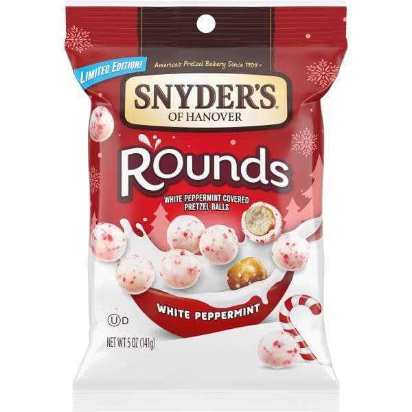 Snyder'S Of Hanover White Peppermint Pretzel Rounds